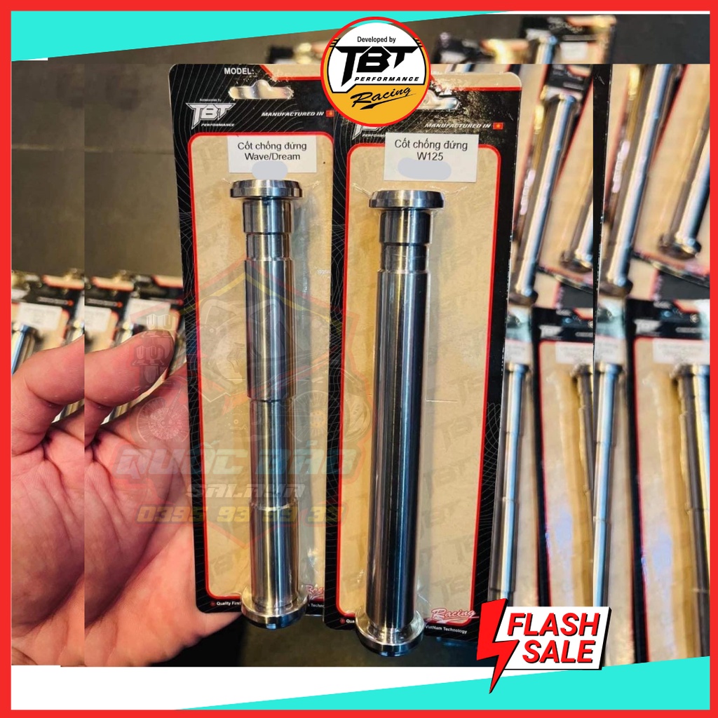 Cốt chống đứng TBT dream wave125 fuled chất liệu inox 304 lắp ráp như zin