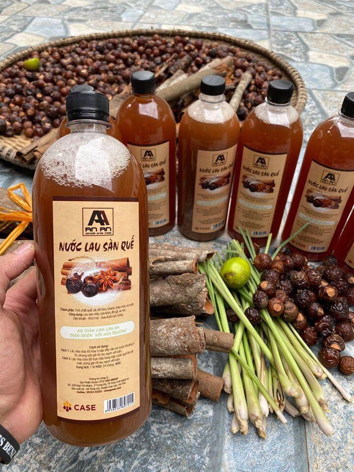 Nước lau sàn An An thảo dược hương quế 1000ml