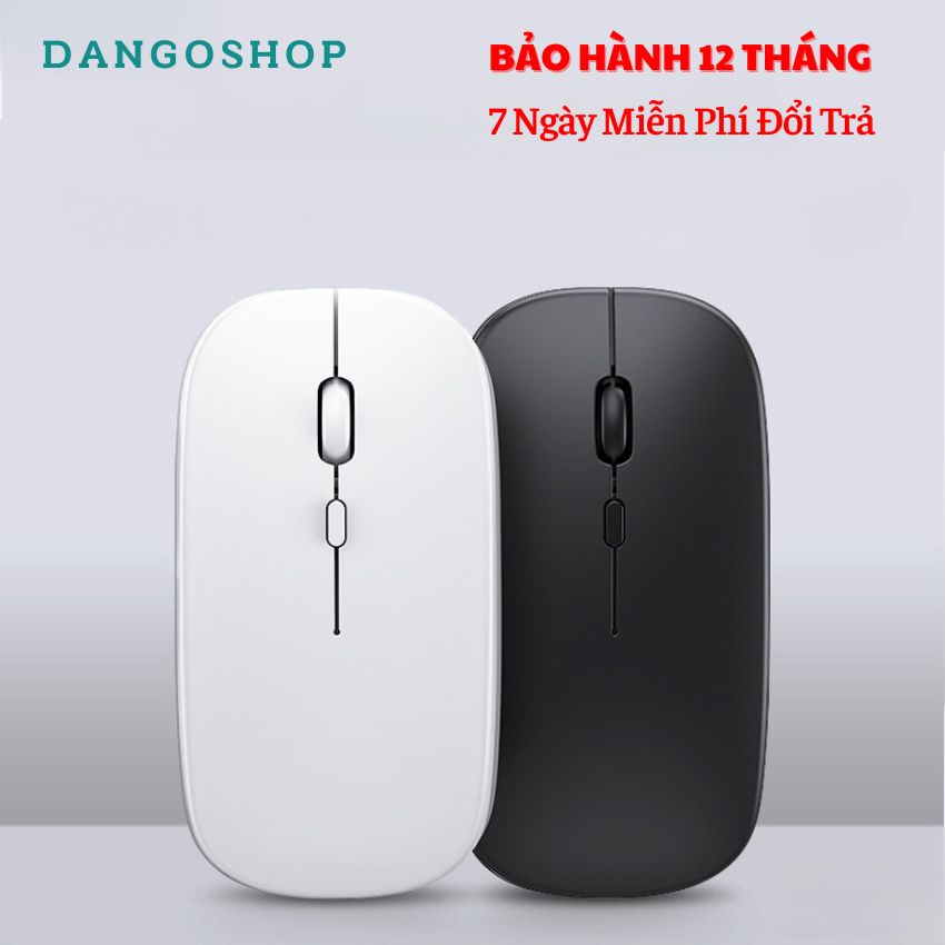 Chuột máy tính không dây siêu mỏng pin sạc chuột bluetooth Dangoshop CH007