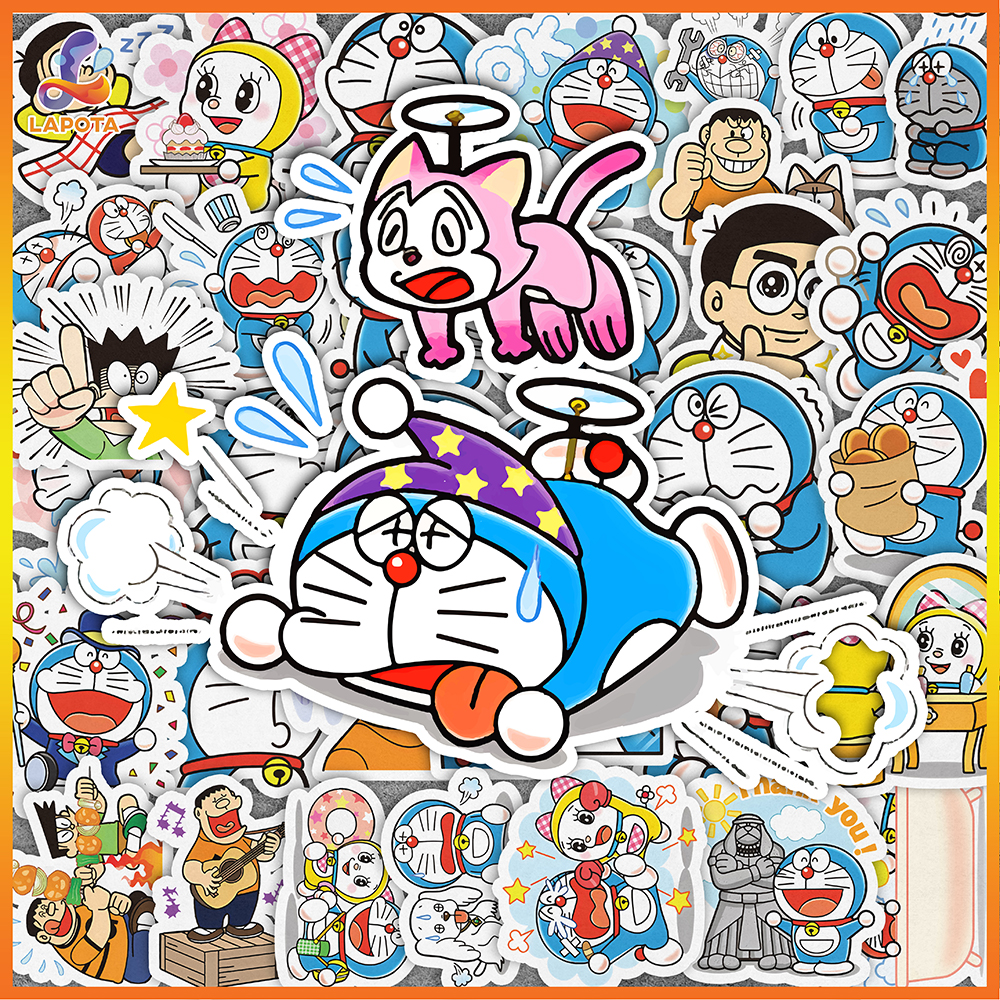Bộ dán Doraemon đáng yêu sẽ mang lại cho bạn nhiều niềm vui khi trang trí sách, sổ tay hoặc laptop của mình. Hãy xem hình ảnh để tìm hiểu thêm về bộ dán đáng yêu này nhé!