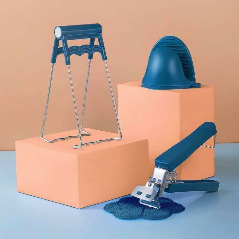Bộ 6 dụng cụ gắp nóng nhà bếp tiện lợi