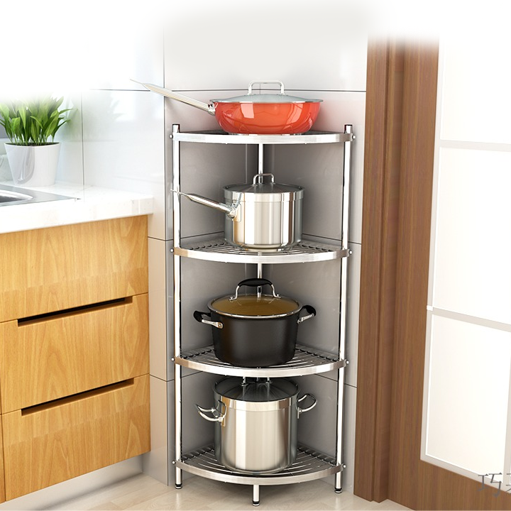 Kệ inox 304,Giá Inox  để xoong nồi nhà bếp bền đẹp 30 x 30 x 100cm
