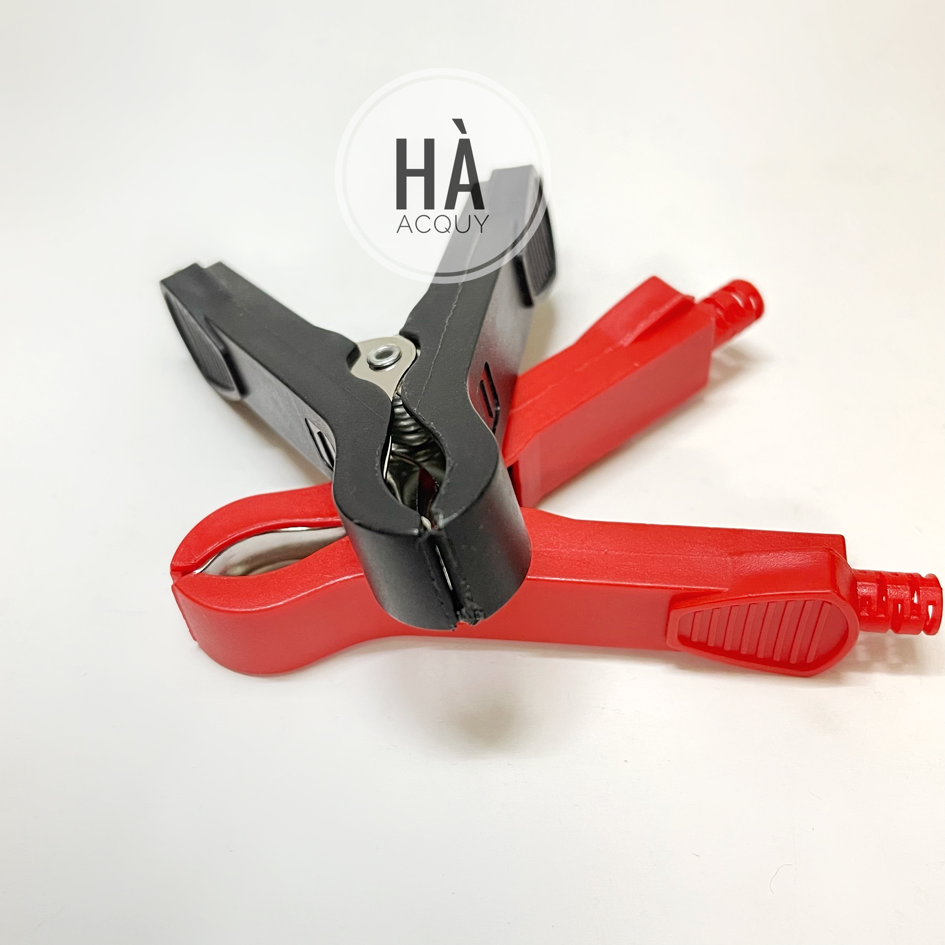 2 Kẹp bình Acquy 50A mạ niken bọc nhựa - 8Cm
