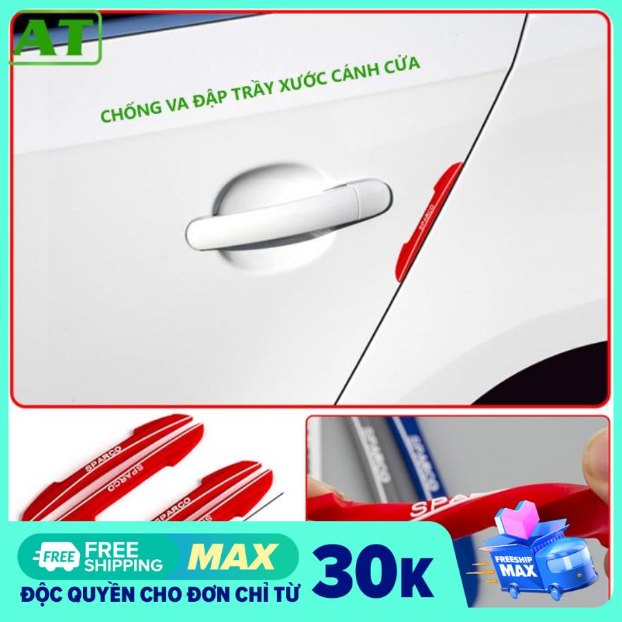 Bộ 4 Nẹp Cửa SPARCO Chống Va Đập Trầy Xước Cánh Cửa Ô Tô Xe Hơi