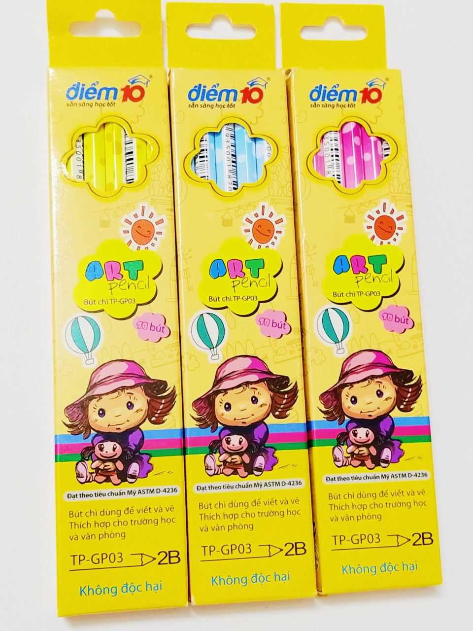Hộp 10 chì 2b thiên long-gp03