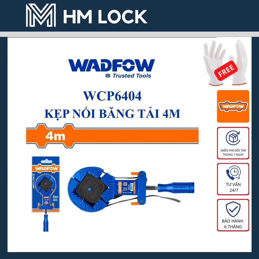 Kẹp nối băng tải 4m wadfow - hàng chính hãng - wcp6404 - hm lock