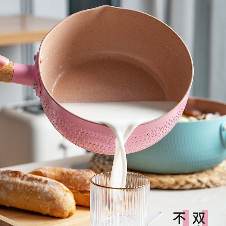 Chảo sâu lòng chống dính. quánh sâu lòng 18cm phủ ceramic chiên rán chống dính đáy từ vân tổ ong