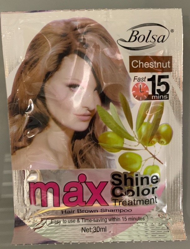 1 gói Dầu gội nhuộm tóc màu nâu hạt dẻ - Chestnut 30ml