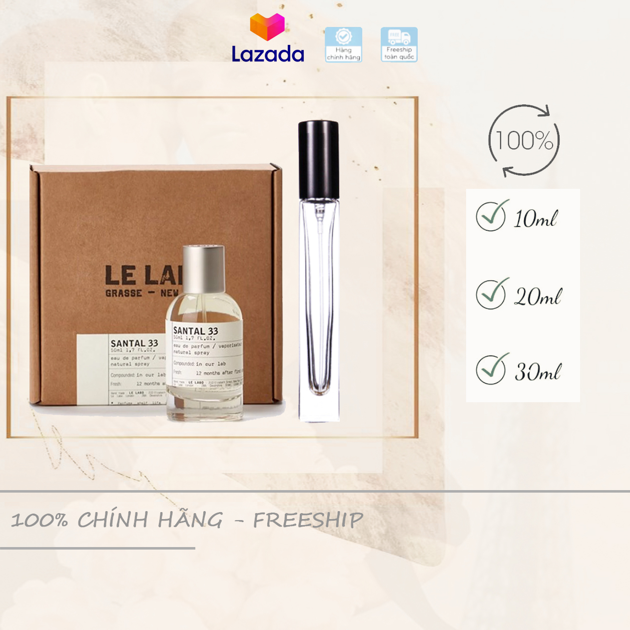 Nước hoa unisex Le Labo Santal 33