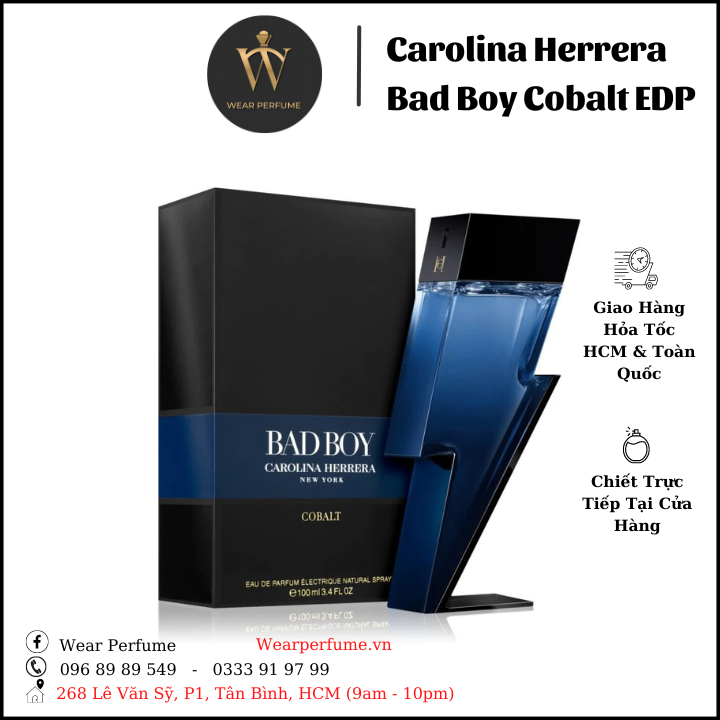 Nước hoa nam Carolina Herrera Bad Boy Cobalt EDP
