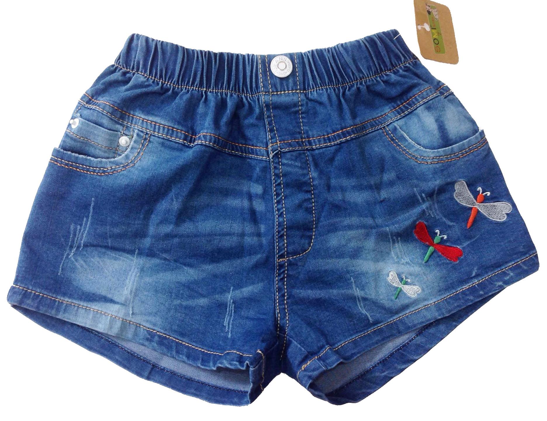 Quần sọt jean bé gái size nhí