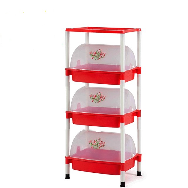 Kệ chén 3 tầng có nắp đậy - kệ chén 2 tầng có nắp đậy