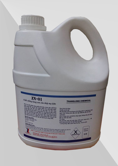 Dung dịch chống bong sơn cho thép mạ kẽm ZN-01 can 4lit