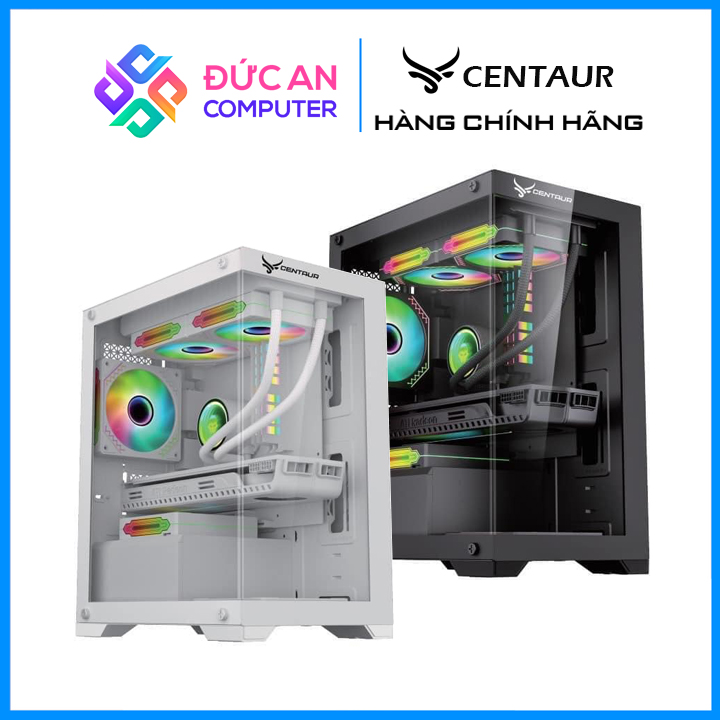 Vỏ case 2 mặt kính cường lực centaur lumix - kèm 3 fan