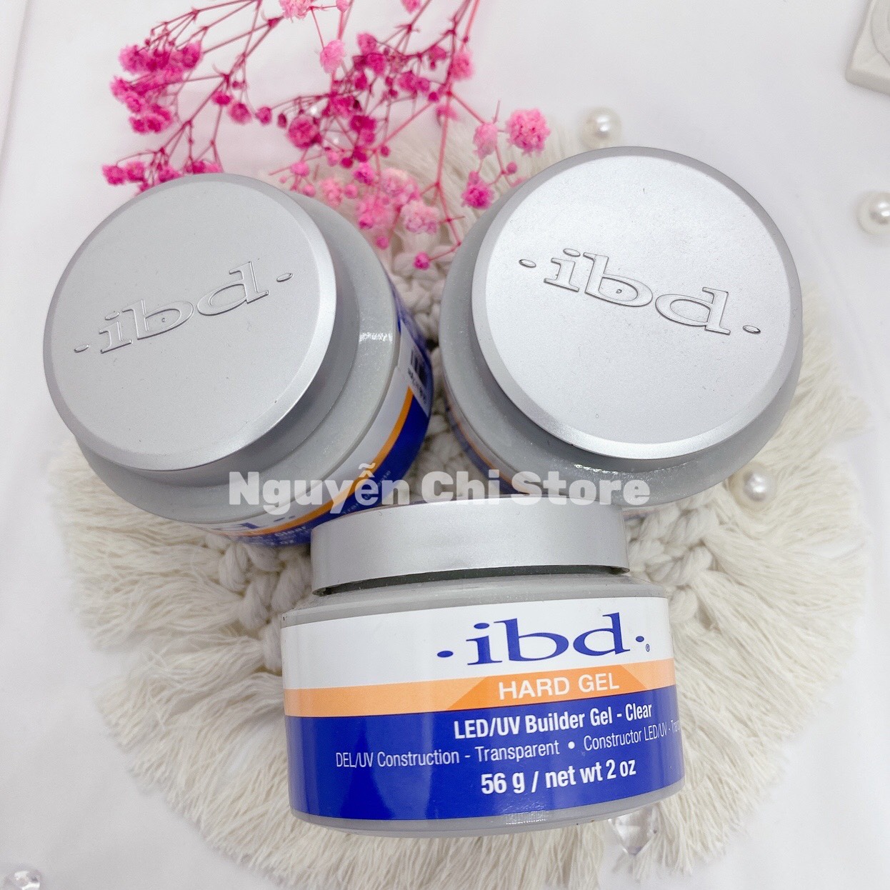 Gel đắp móng IBD 56g loại tốt không nóng không chảy - Màu trong suốt