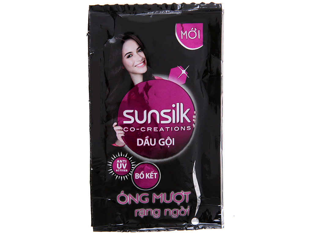 COMBO 10 dây Dầu gội Sunsilk óng mượt rạng ngời 5.8ml x 12 gói x 10 dây