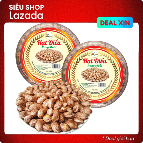 HẠT ĐIỀU RANG MUỐI BÌNH PHƯỚC ĐẶC BIỆT THƠM NGON HIỆU SKFOOD
