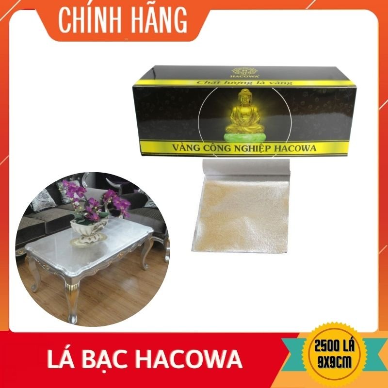 100 lá dát bạc hacowa 9*9cm