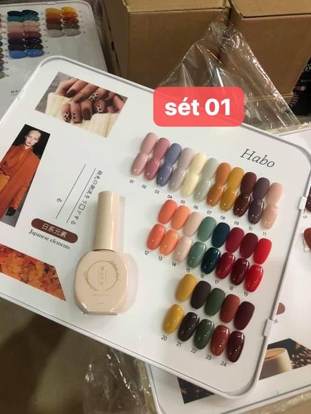 sơn gel sét 24 chai bảng số 1  “ tặng kèm bảng màu”