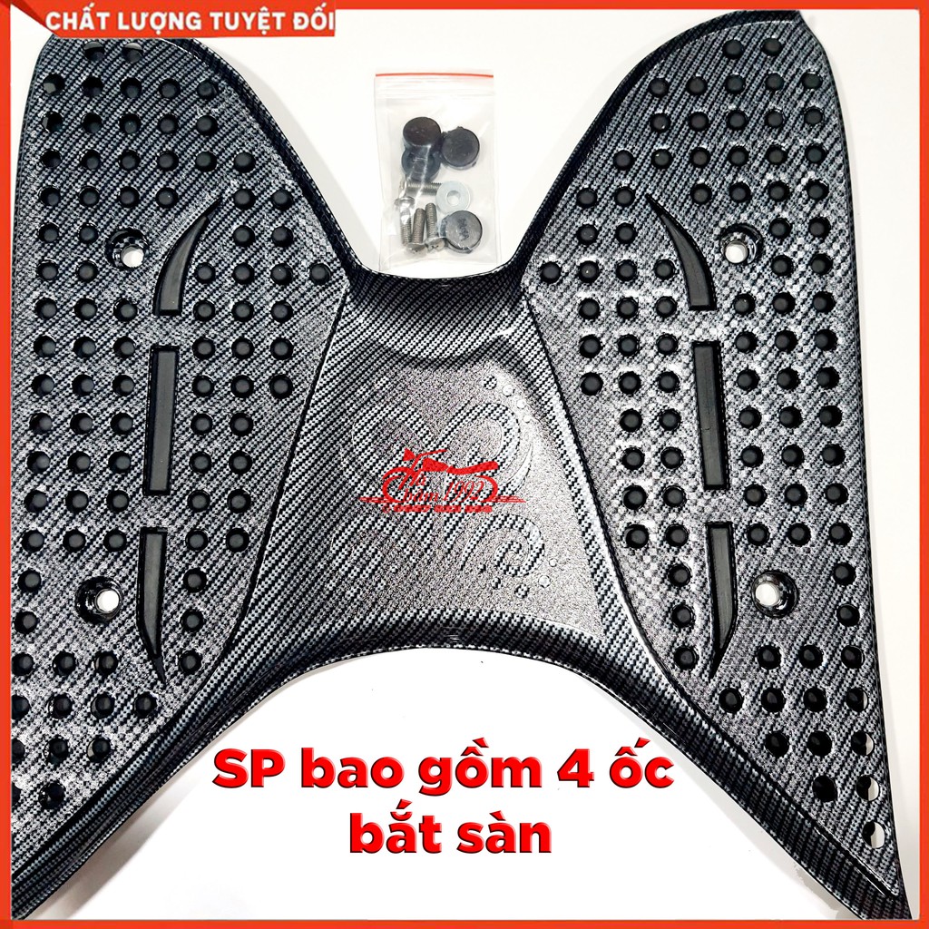 Thảm lót sàn honda vison carbon sh 2014 - 2020 thảm lót chân vision; miếng lót chân vision