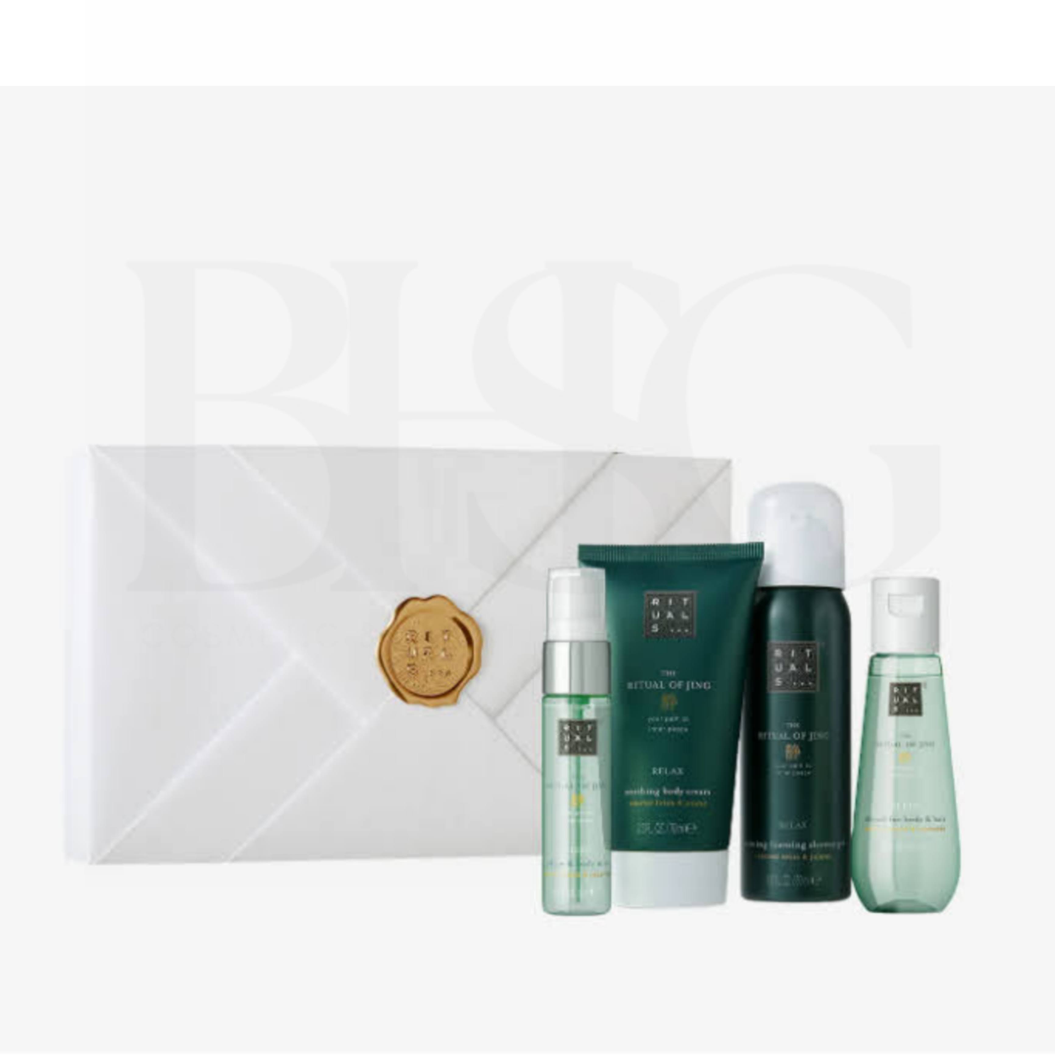 Bộ quà tặng cao cấp tắm và dưỡng thể xịt dưỡng da The Rituals of gift set Jing