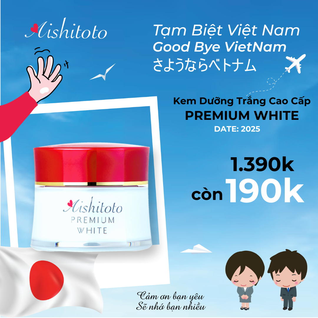 Kem dưỡng trắng cao cấp Aishitoto Premium White