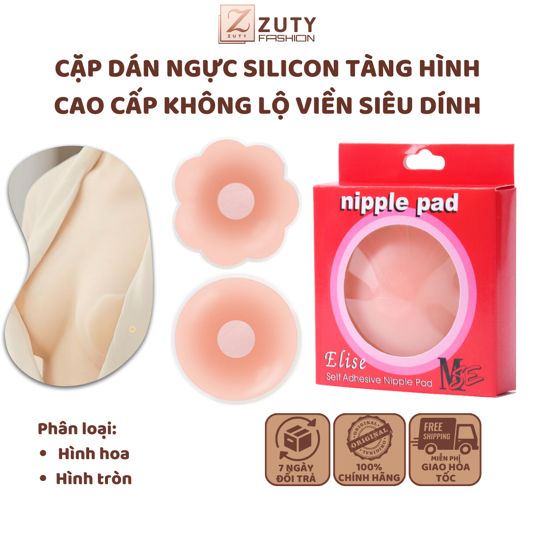 Miếng dán ngực silicon siêu dính tái sử dụng nhiều lần - ELSA BRA