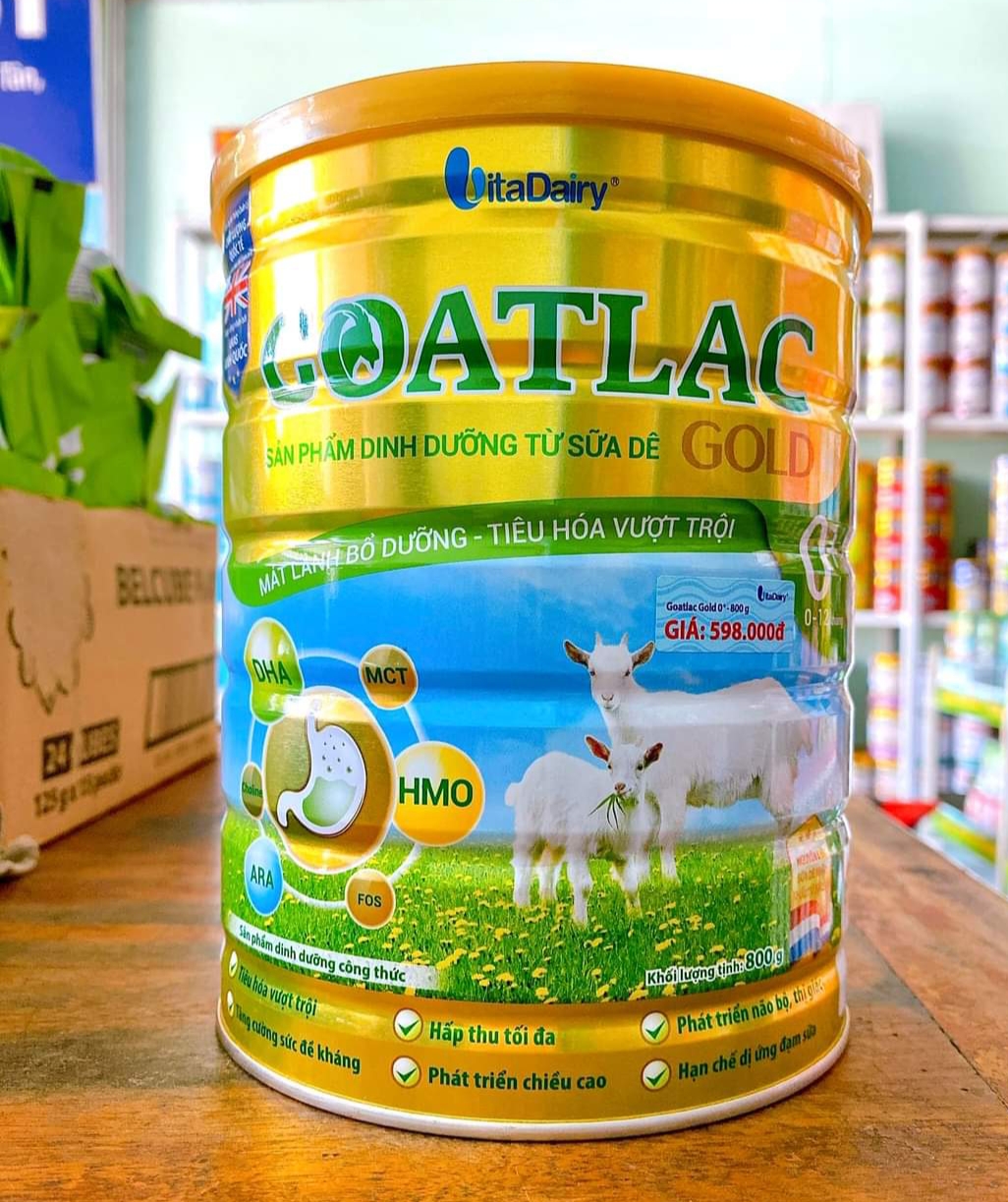 Sữa dê Goatlac Gold 0+ 800gr (Date mới)