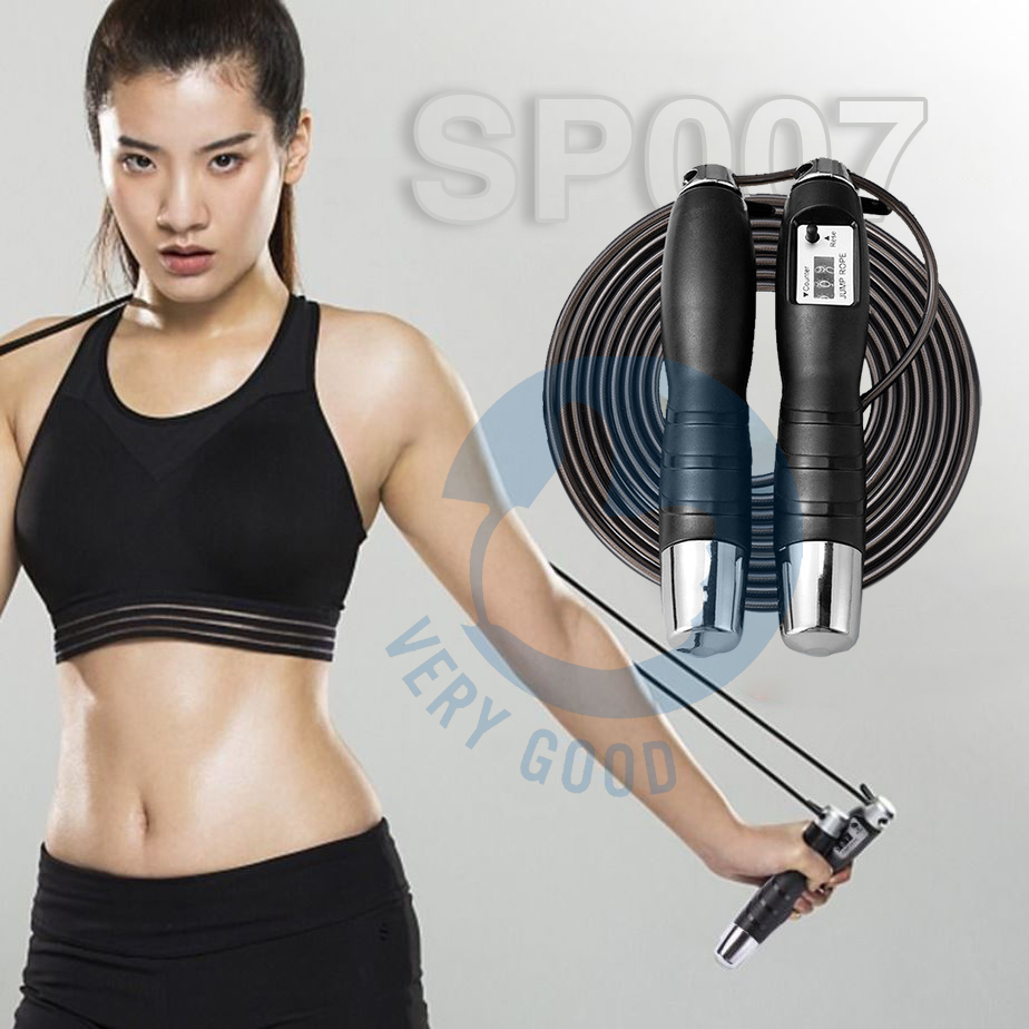 Dây nhảy tập thể dục giảm mỡ 2m5 có thể điều chỉnh, chống rối để tập thể dục tập gym luyện tốc độ rèn luyện sức bền