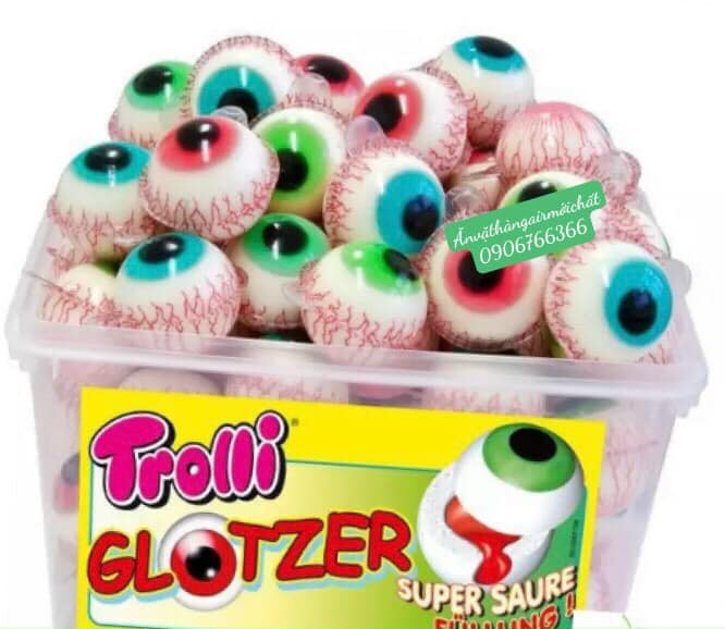 Kẹo dẻo con mắt trolli pop eye đức hộp 60 viên siêu bự