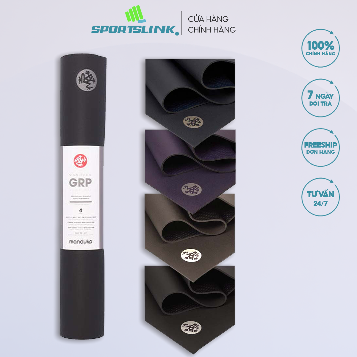 Thảm tập yoga Manduka GRP Lite 4mm