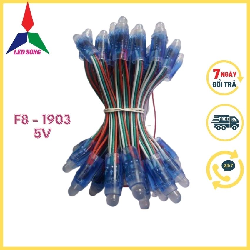 Led 1903 Full Màu Dây 50 Bóng 5v Loại Tốt