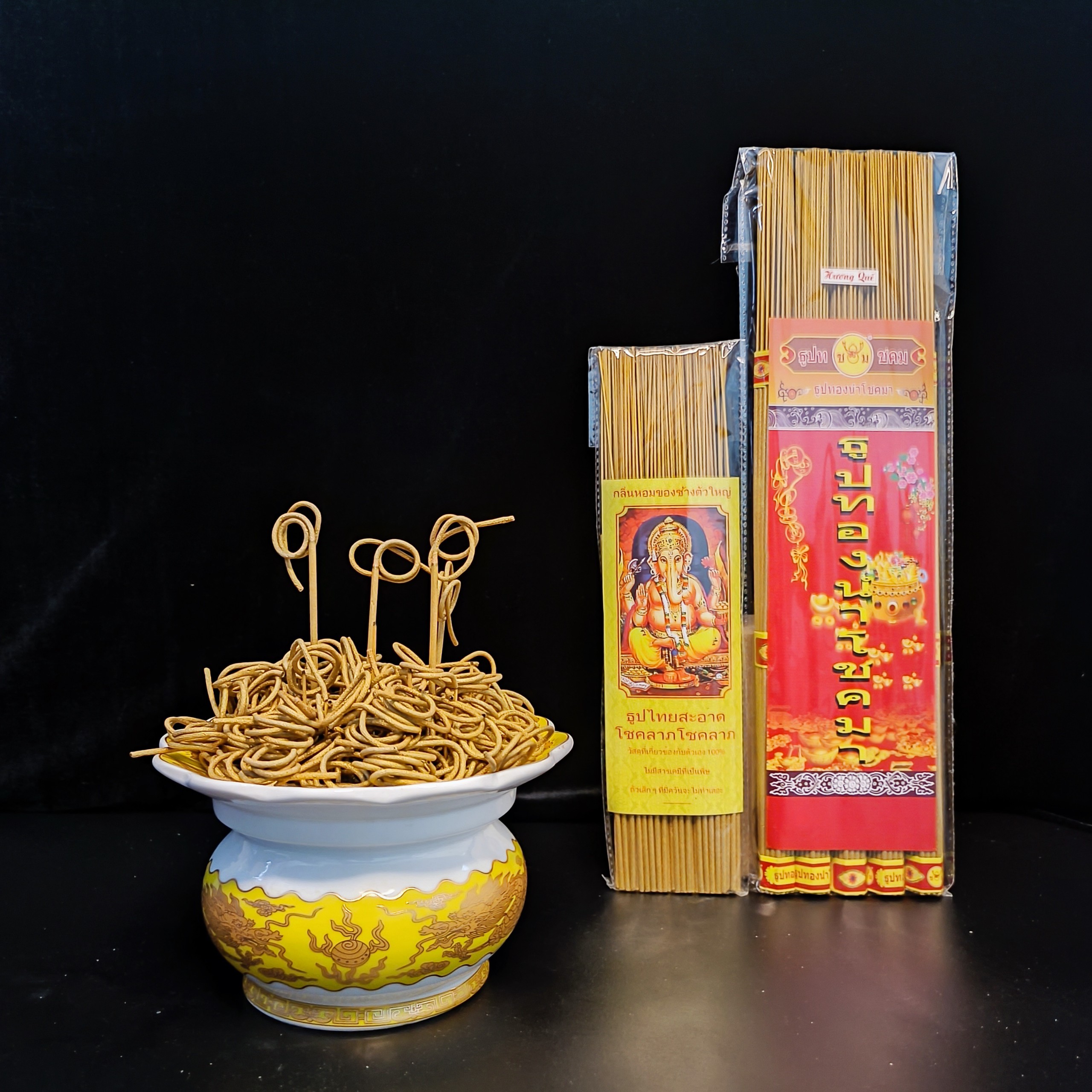 Hương nhang thần tài thái lan nhập khẩu chính hãng cuốn tàn tài lộc