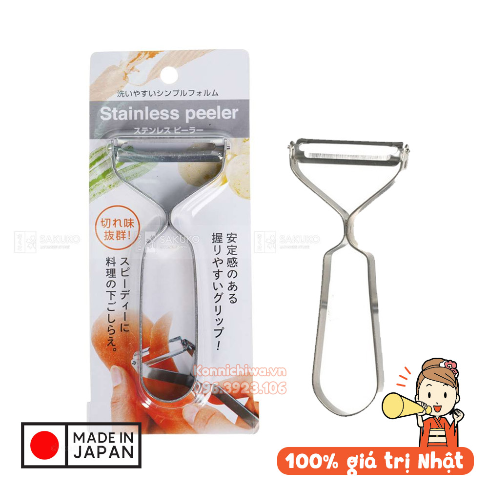 Dao nạo củ quả inox EKO | Gọt rau củ, hoa quả, nạo mướp nội địa Nhật
