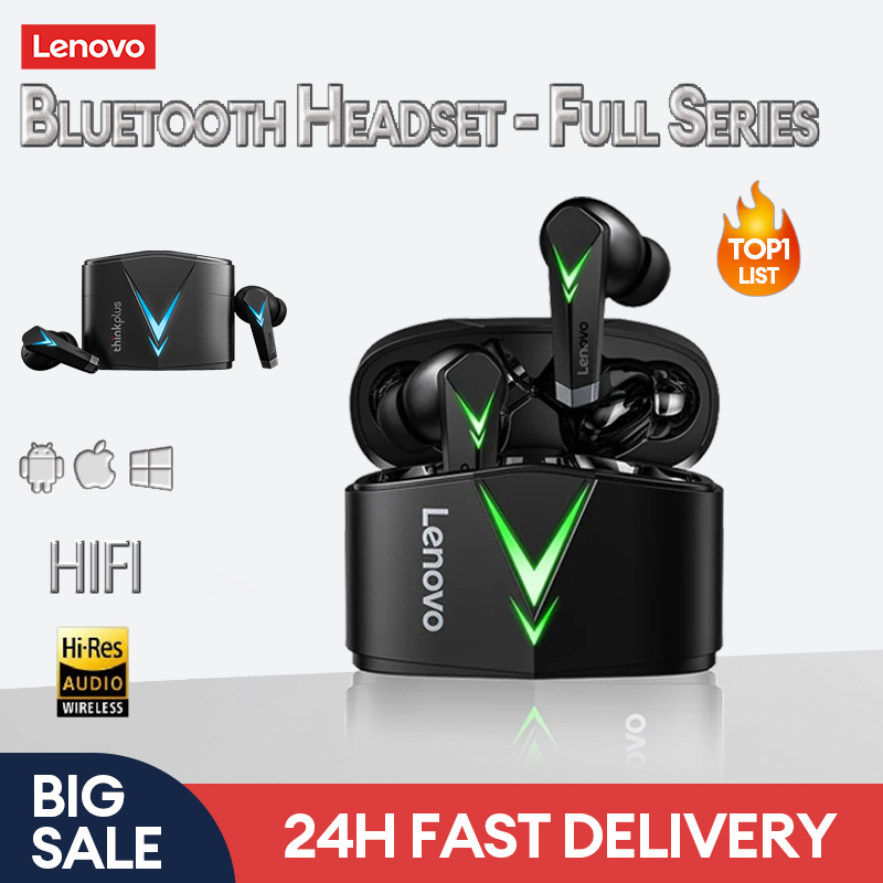  Lenovo Tai Nghe Chơi Game LP6 Tai Nghe Chơi Thể Thao Điện Tử Tai Nghe Nhạc Tai Nghe Bluetooth Không Dây Tai Nghe Chế Độ Kép Tai Nghe Điện Thoại Không Dây 