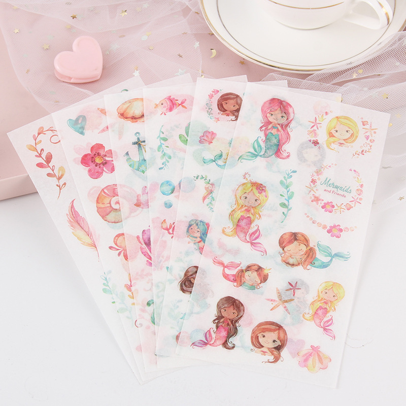 Kawaii văn phòng phẩm Sticker thẩm mỹ dễ thương journaling các loại Stickers cho kế hoạch Tạp Chí máy tính xách tay trẻ em pegatinas 8*16cm