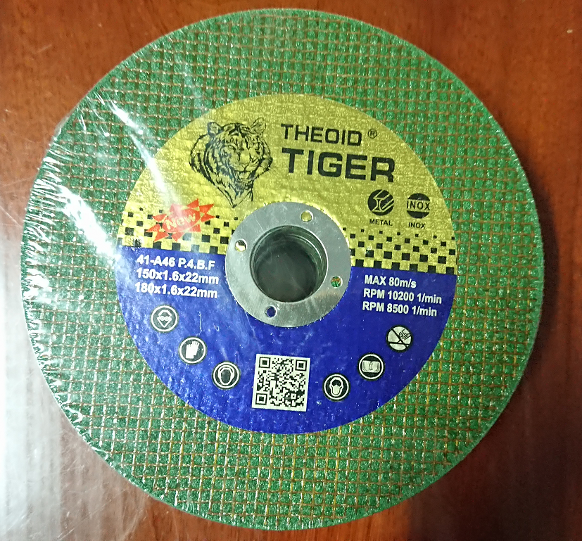 [HCM]Đá cắt sắt inox Tiger xanh 150mm hộp giấy 25 viên. Hàng chính hãng Tiger