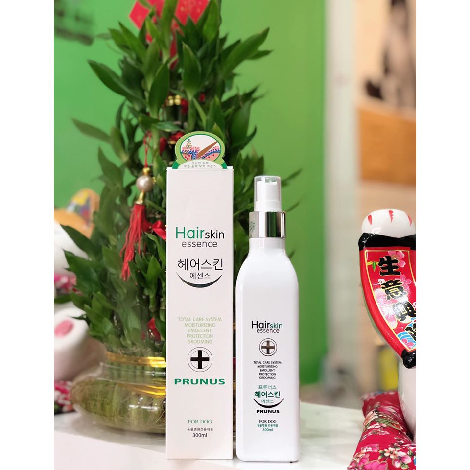 NƯỚC XỊT DƯỠNG LÔNG CHO CHÓ MÈO HAIRSKIN PRUNUS, nhập khẩu Hàn Quốc