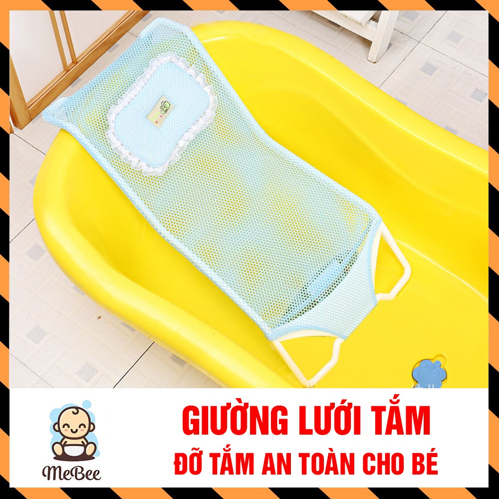 Lưới tắm cho bé có gối đỡ shopmebee