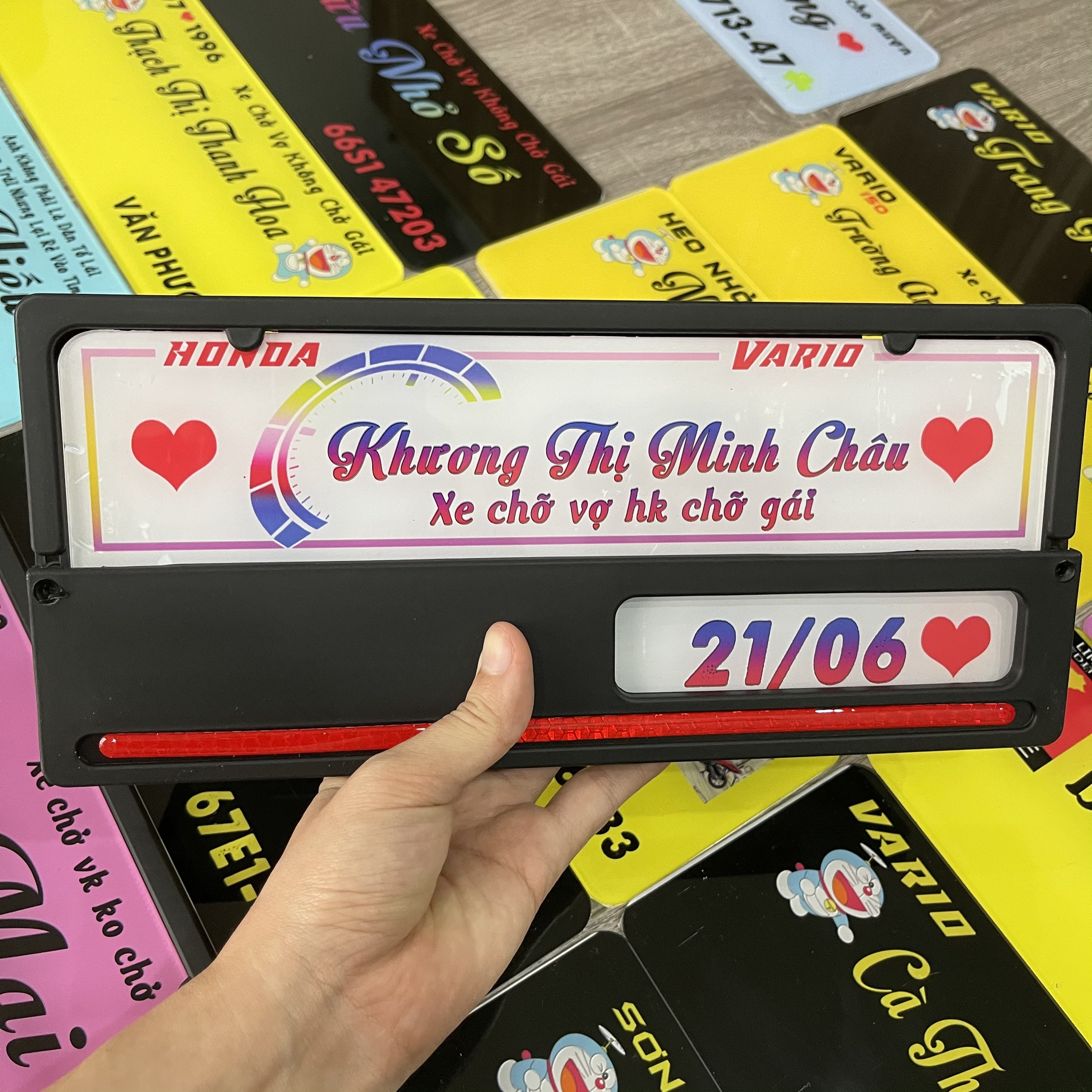 Bảng tên xe máy kiểu Indo full phụ kiện