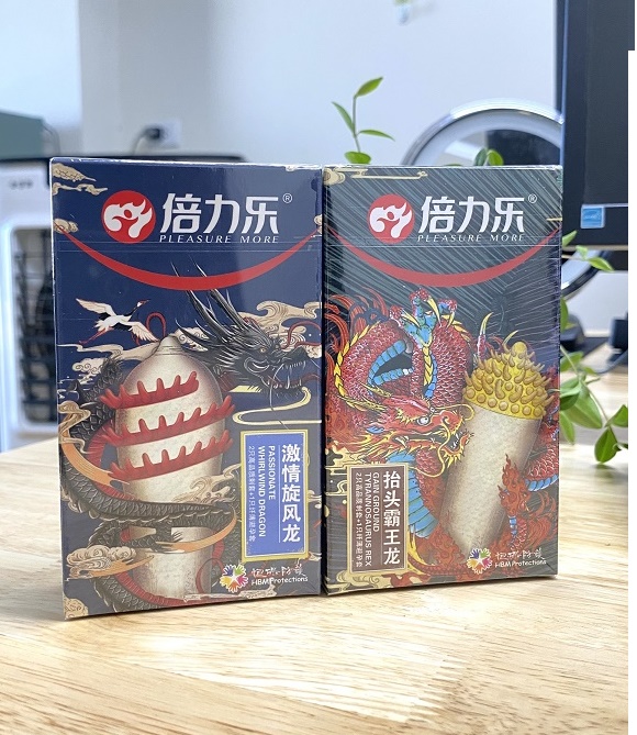 Combo 2 Hộp Bao Cao Su Gai Rồng HBM - Kích Thích Khoái Cảm Nữ - Che Tên Sản Phẩm