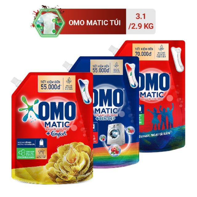 Nước giặt omo matic 2kg/2.8kg/3.1kg