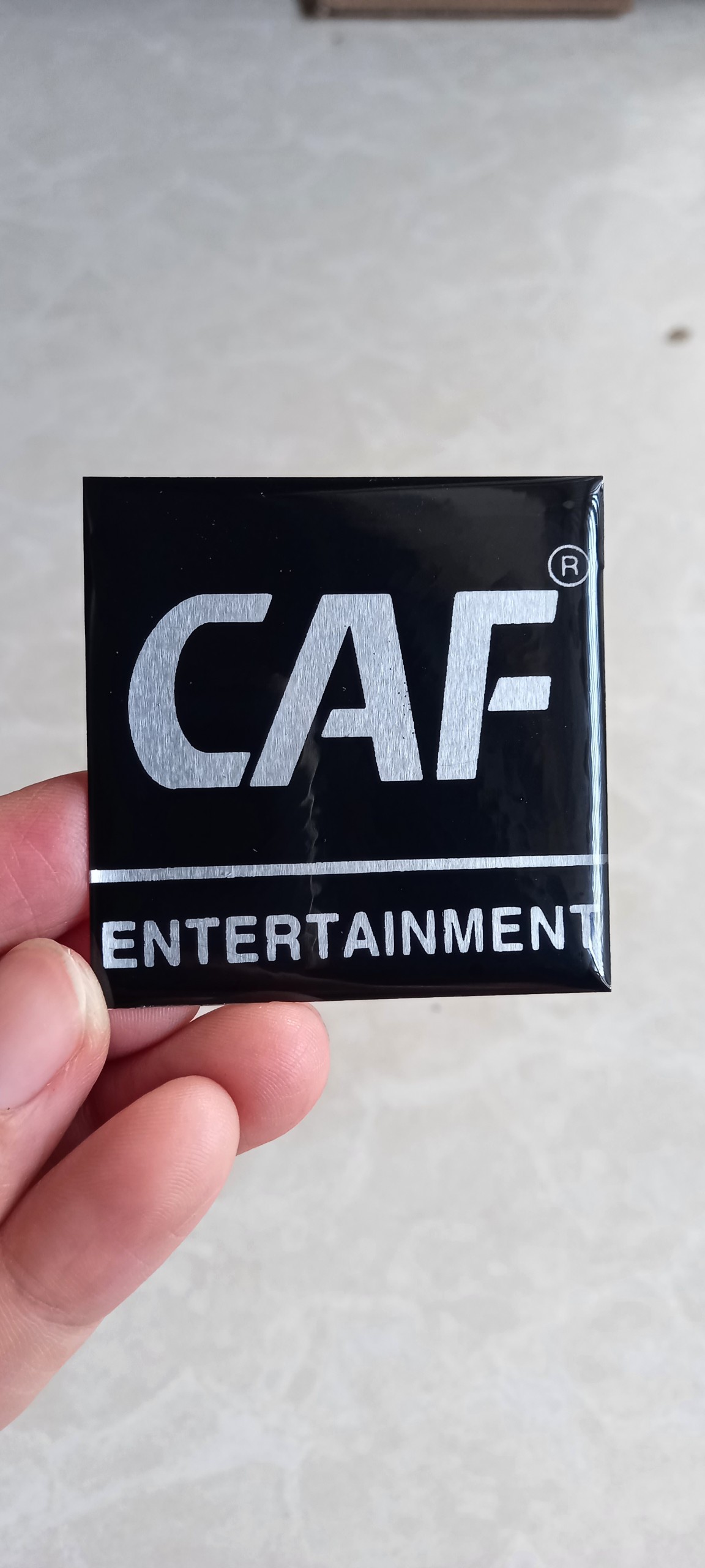 Tem dán thùng loa caf