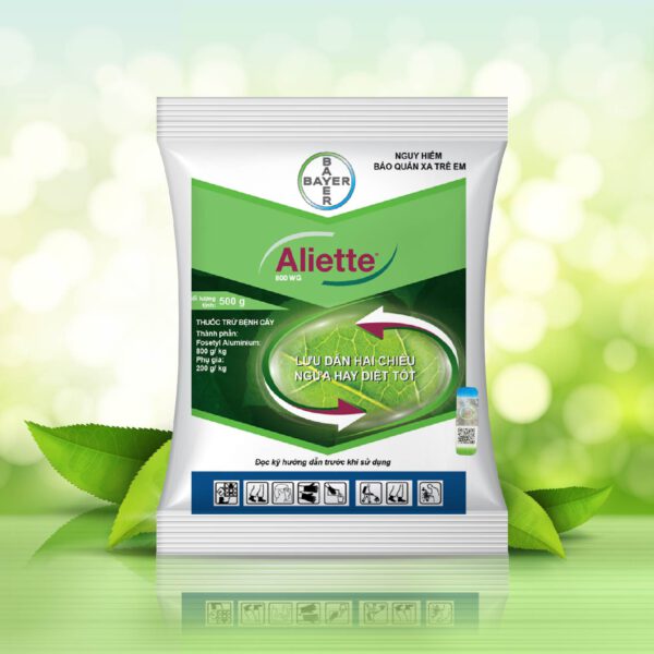 Thuốc trừ nấm Aliette 100g phòng trừ bệnh phấn trắng, chết nhanh, sương mai, thối gốc, thối rễ