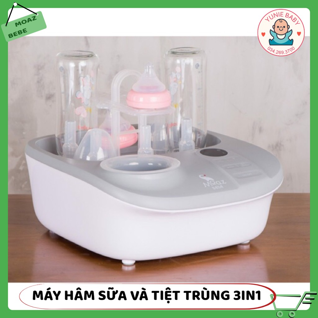 Máy tiệt trùng sấy khô và hâm sữa đa năng Moaz Bebe MB005