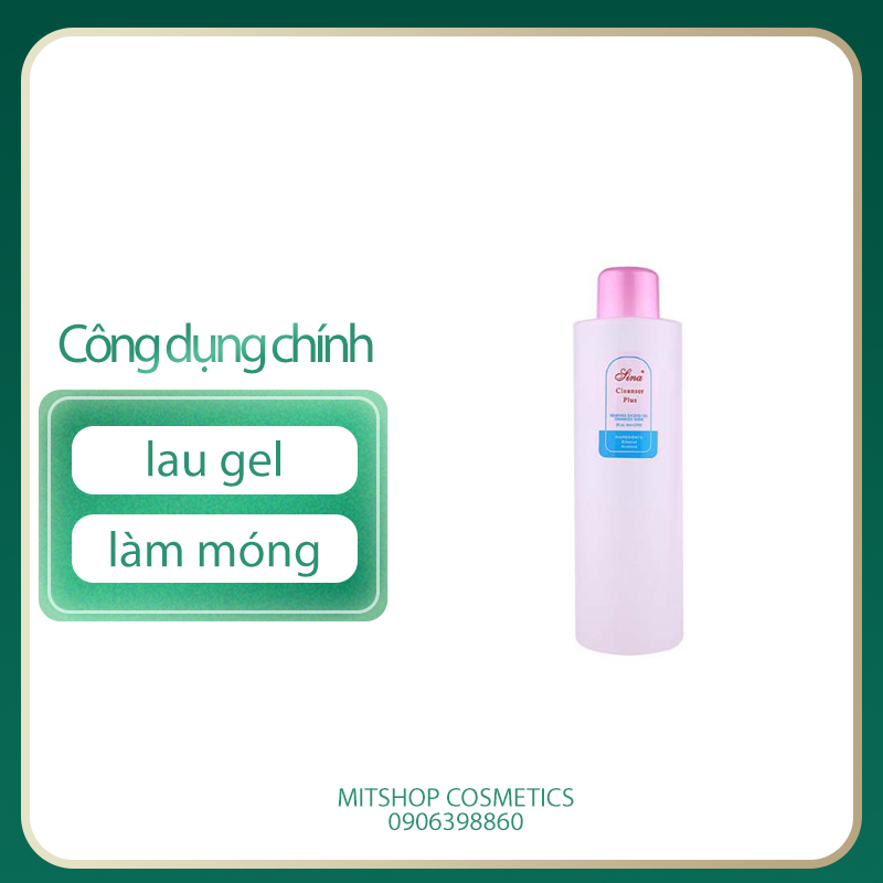 Nước lau gel, rửa móng SINA - nước lau gel chiết hũ 100ml