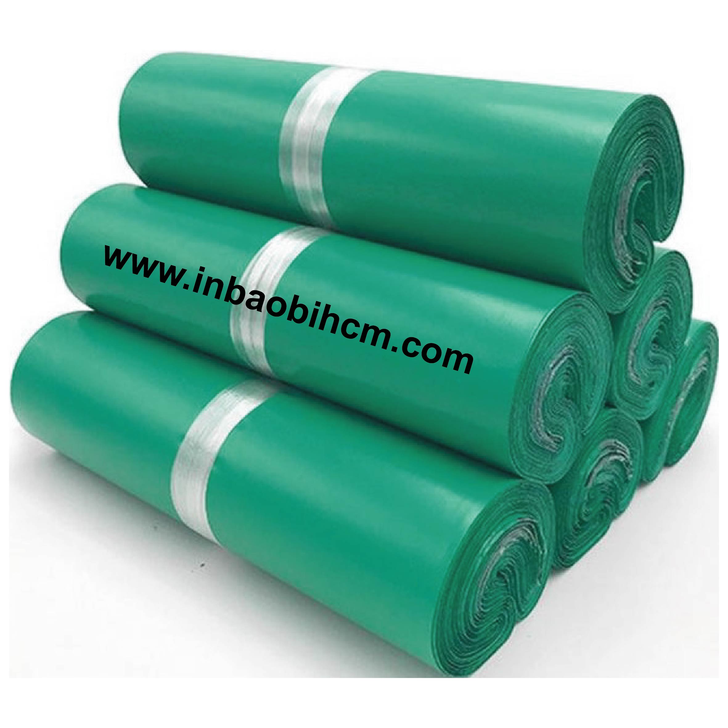 [HCM]|HCM| 100 túi đóng hàng COD 17x30cm thông minh tự dán - Xanh lá cây