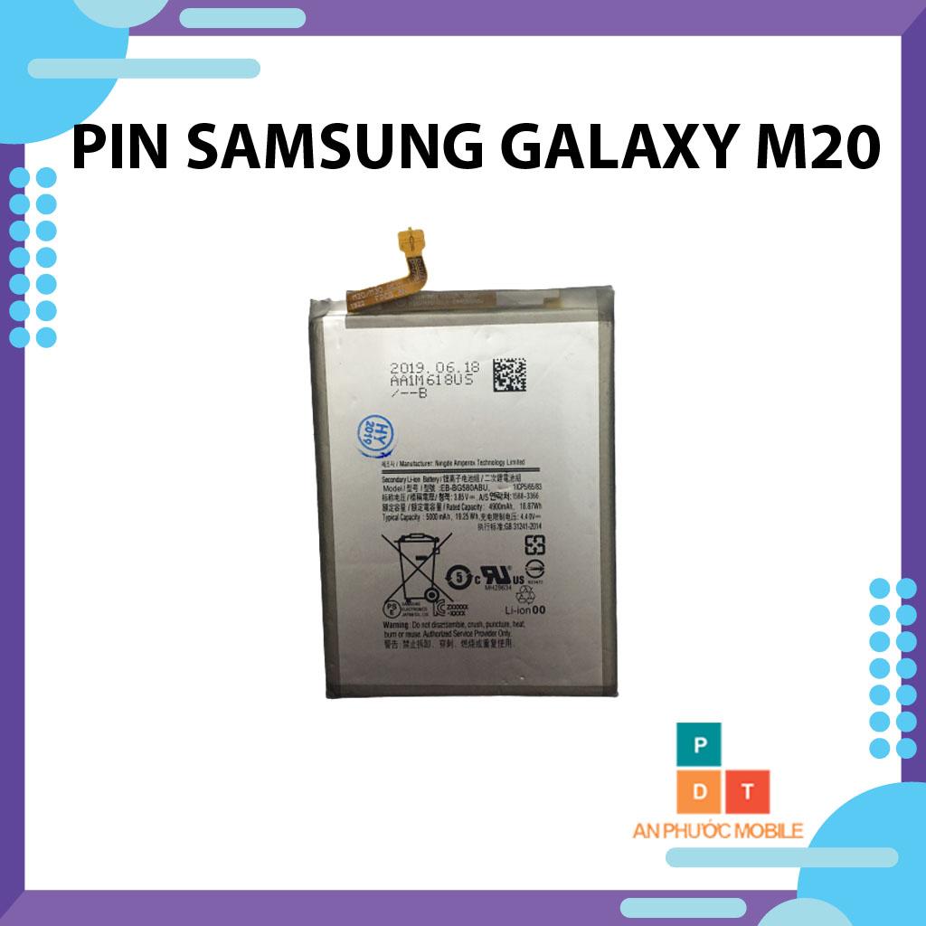 Pin samsung galaxy m20 ,mã eb-bg580abu,4900mah