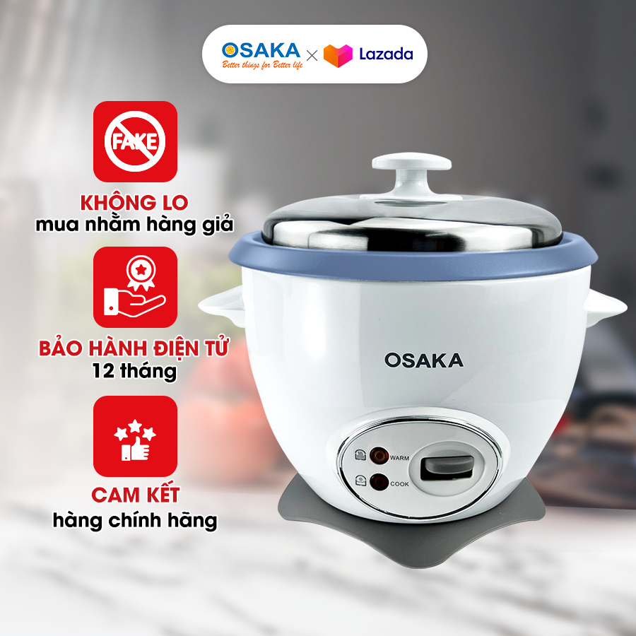 Nồi cơm điện osaka rc-120r 1.2l - nắp rời