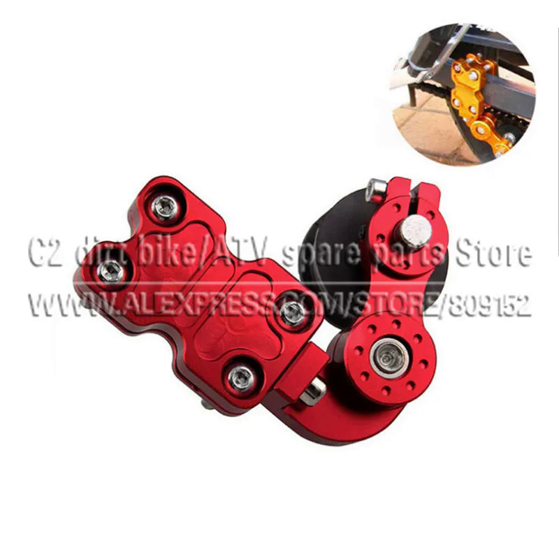 Đen bạc đỏ vàng phổ Nhôm Điều Chỉnh chuỗi tensioner con lăn cho xe máyChopper ATV